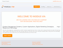 Tablet Screenshot of modusvia.com